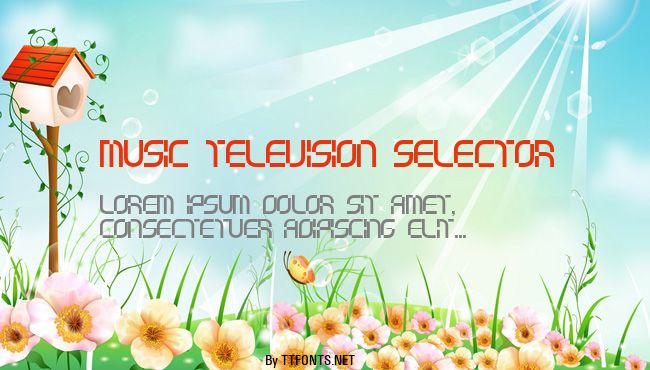 music television selector example